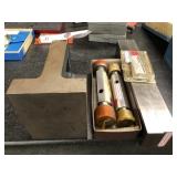 2 Precision Ground Parallels w/Threaded Plug