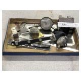 Brown & Sharpe V Block w/ 2 dial Indicators