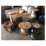5 Partial Spools of Assorted Wire