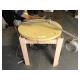 Lighted Magnifier with Iron Work Stand.