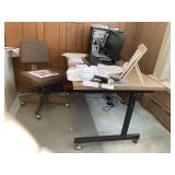 Computer Table on Casters