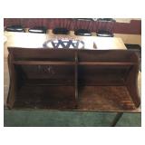 Wooden Wall Mounted Coat Rack/Shelf