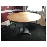 (2) 48" Dia.Tables with Vintage Pedestal Bases