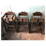 Take 3 BTP Wooden High Chairs
