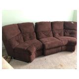 Brown 2 piece sectional Sofa