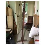 Vintage Clothes Tree w/ Unusual Hardware