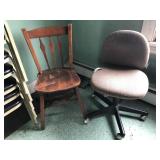 Maple Plank Chair and Office Chair.