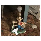 Vintage Cowboy Lamp