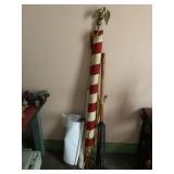 Vintage Flag, Pole, etc.