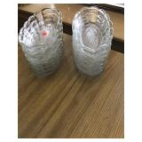 16 Oblong Glass Bowls