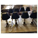 BTPx8 With Black Accents Table Lights