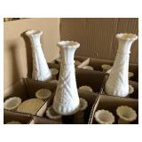 26 Milk Glass Vintage Bud Vases