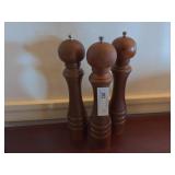 3 Matching Pepper Mills