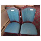 Green Upholstered Dining Room Chairs BTPx4