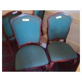 Green Upholstered Dining Room Chairs BTPx4