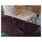 Vintage Formica Top Table W/Metal Edge BTPx3