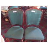 Green Upholstered Dining Room Chairs BTPx4