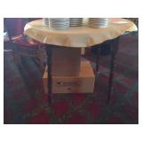 BTPx3 40" Round Wooden 4-Leg Table