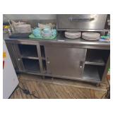 Stainless Steel 4-Door Tabletop Cabinet