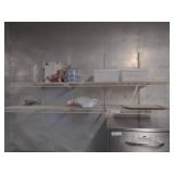 (2) 72" Wire Shelves with Brackets