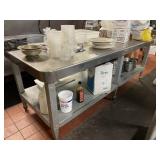 Heavy Duty Stainless Steel Table w/Cast Iron Legs