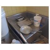 24"x24" Stainless Steel Drain Table