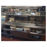 Stainless Steel 72" 5-Bay Steam Table with Shelf