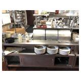 Stainless Steel 72" 5-Bay Steam Table with Shelf