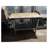 Butcher Block Countertop with Galvanized Legs