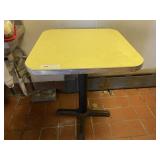 Vintage Square Pedestal Table