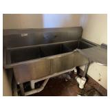 Stainless Steel 3-Bay Sink