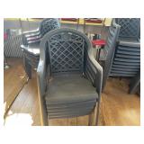 (6) Outdoor Heavy Plastic Chairs