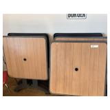 (9) Outdoor Plastic Folding Tables