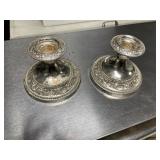 (2) Decorative 3-1/2" Candle Stick Holders