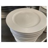 (25) 10-3/4" White World Dinner Plates