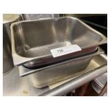 (2) 10"x12"x5"D Stainless Steel Inserts