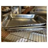 (4) 14"x10"x2" Stainless Steel Inserts