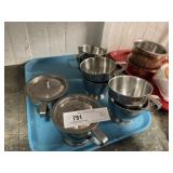 (8) Stainless Steel 4" Cups