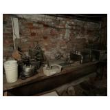 Lot- Tabletop Fryer, Trays, Motors, Etc.