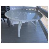 Glass Top Patio Table