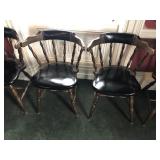 Vintage Restaurant Chairs w/ Upholstered Seats BTP