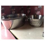 2 Decorative Ice/Wine Buckets