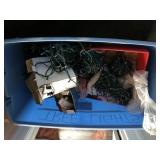 Large Tote of Christmas Lights/Decorations