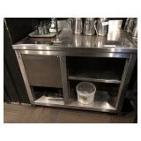 Stainless Steel Shelf with Ice Bin & Water Tap