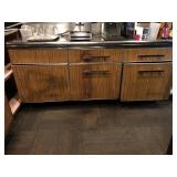 Vintage Stainless Steel Countertop & Cabinet