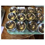 24 Vintage S. Steel Fruit/Ice Cream Cups