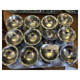 24 Vintage Stainless Steel Fruit Cups