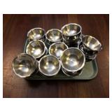 24 Vintage S. Steel Fruit/Ice cream Cups