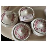 (24) Vintage Jackson Sugar Bowls with Lids