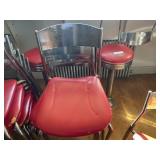 (6) Vintage Style Ice Cream Parlor Chairs